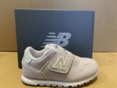 (NO VAT) 3 X BRAND NEW NEW BALANCE LILAC TRAINERS SIZE i7