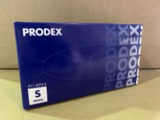 10 X PACKS OF 100 PRODEX VINYL DISPOSABLE GLOVES POWDERED BLUE