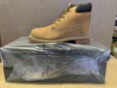 (NO VAT) 3 X BRAND NEW TIMBERLANDS WHEAT YELLOW NUBUCK BOOTS SIZE UK2