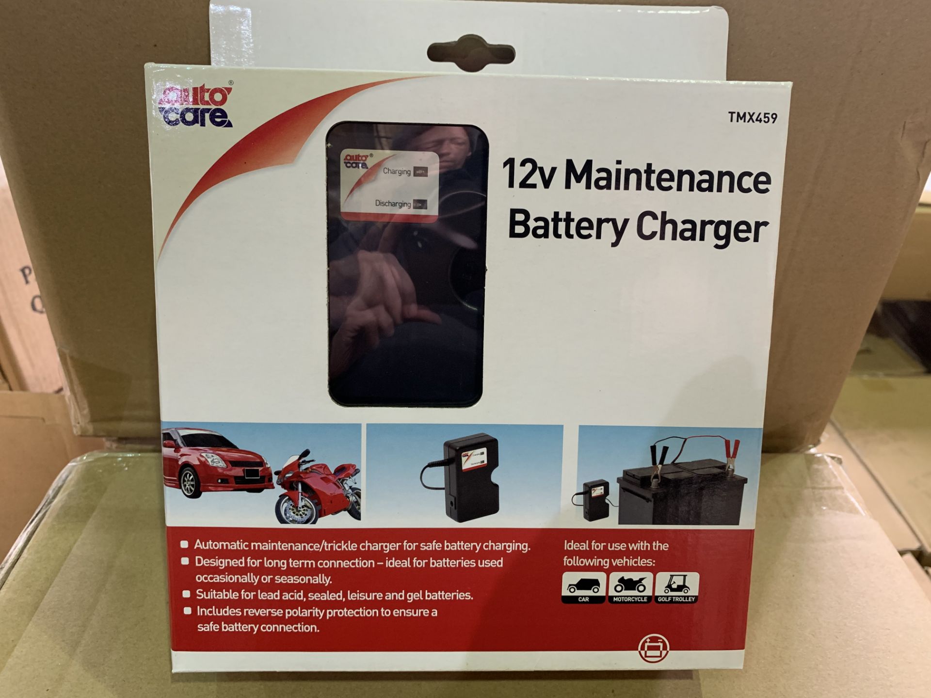 10 X BRAND NEW BOXED AUTOCARE 12V MAINTENANCE BATTERY CHARGERS