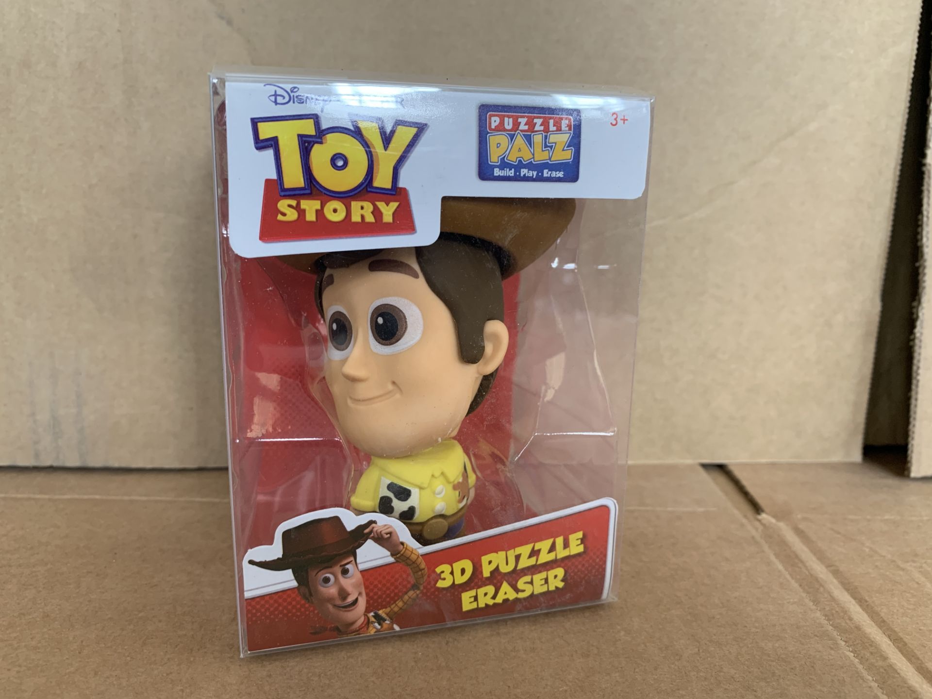 60 X BRAND NEW BOXED TOY STORY WOODY GIANT 3D PUZZLE ERASERS IN 5 BOXES