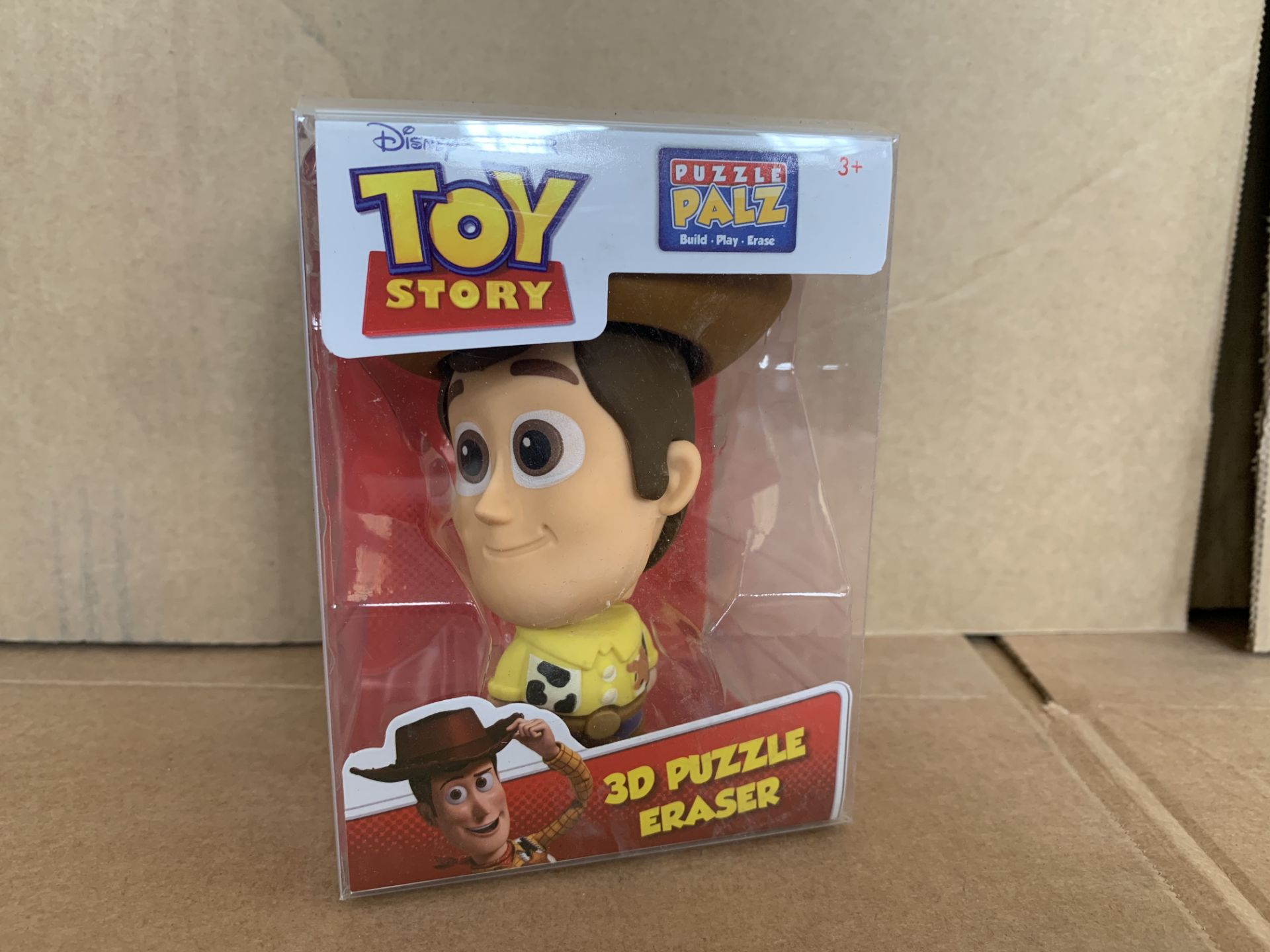 60 X BRAND NEW BOXED TOY STORY WOODY GIANT 3D PUZZLE ERASERS IN 5 BOXES