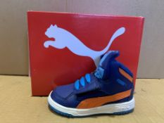 (NO VAT) 6 X BRAND NEW PUMA TOM AND JERRY BLUE BOOTS SIZE i4