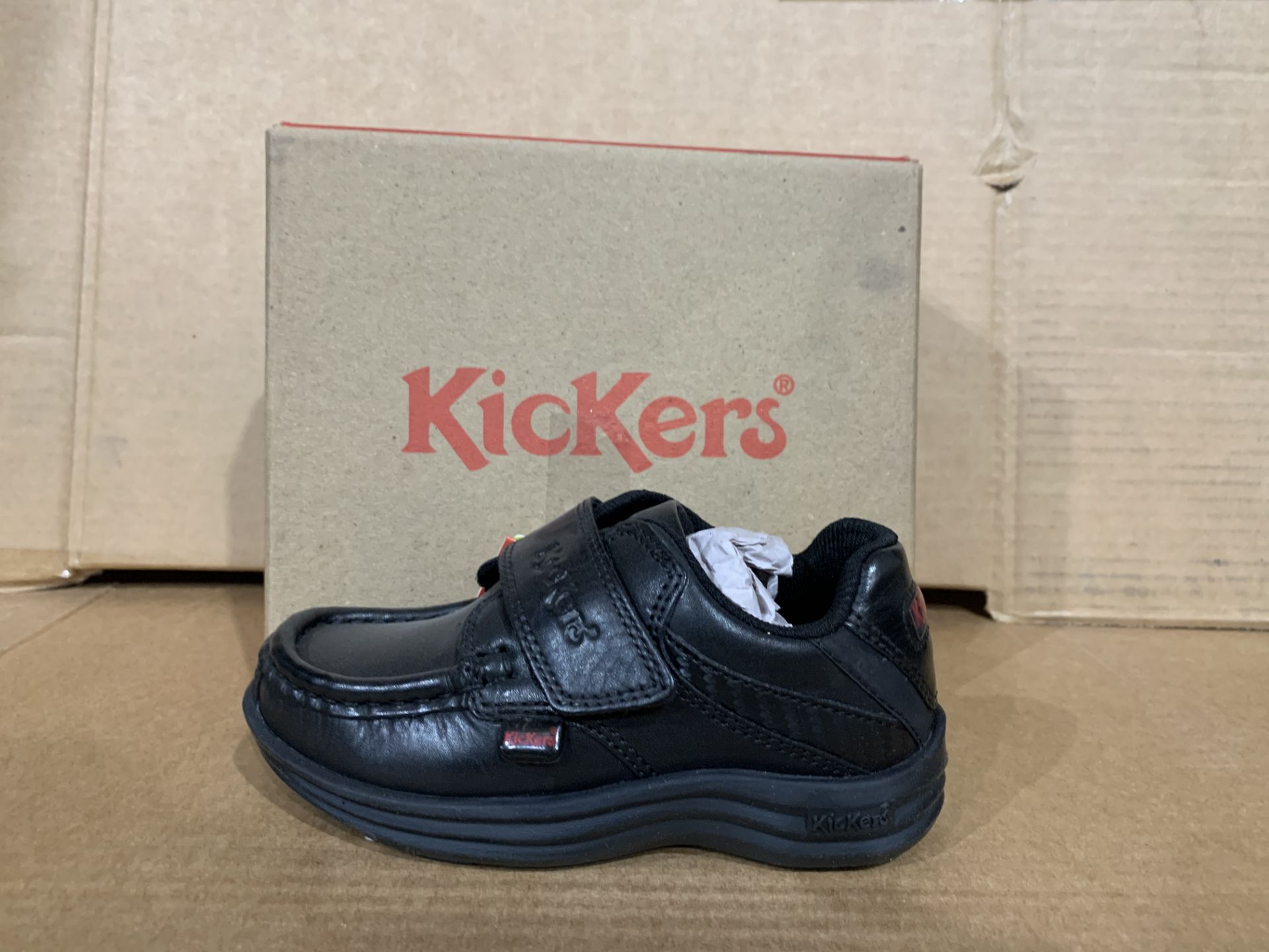 (NO VAT) 5 X BRAND NEW KICKERS REASAN STRAP SHOES SIZE i8