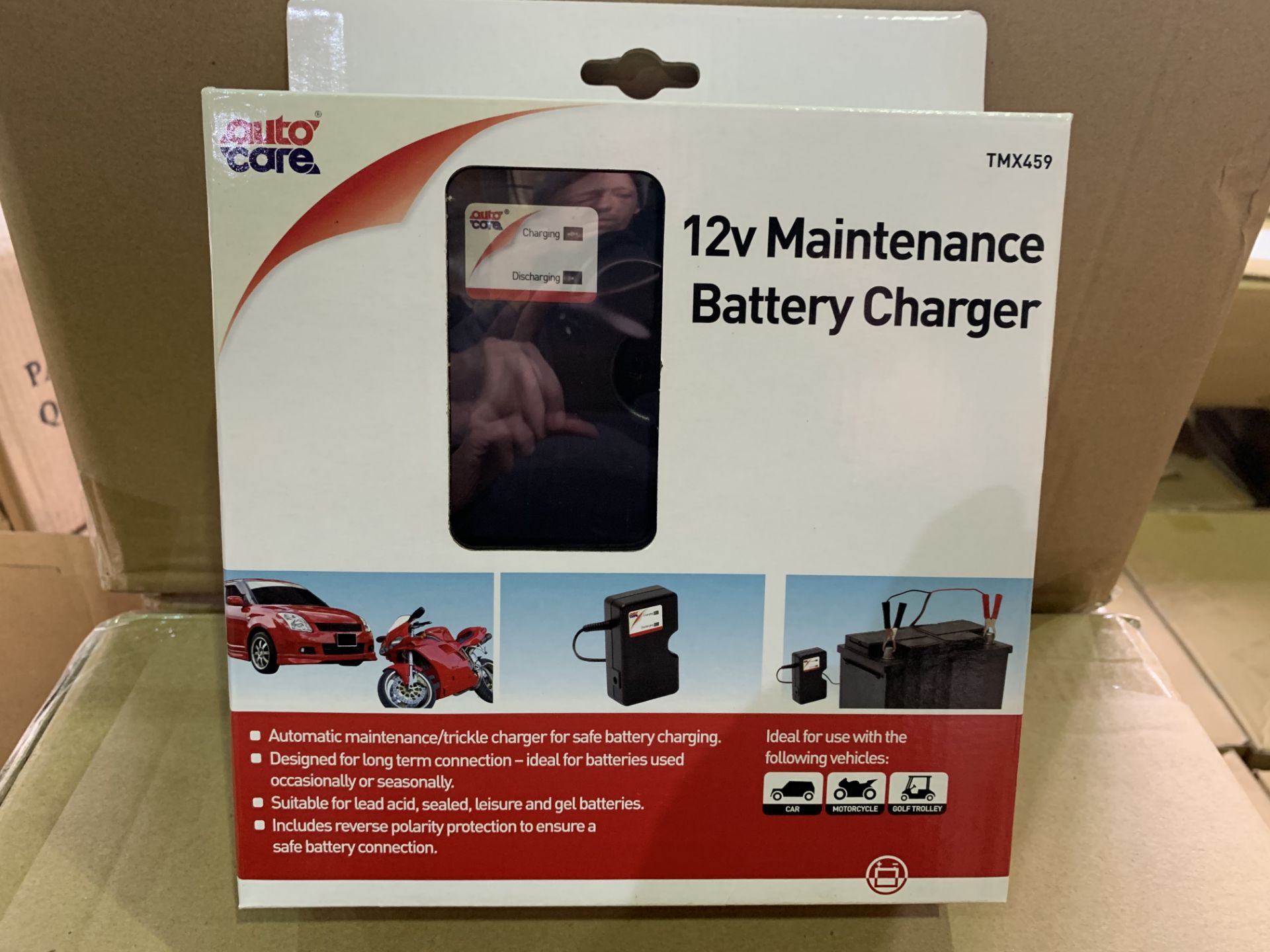 10 X BRAND NEW BOXED AUTOCARE 12V MAINTENANCE BATTERY CHARGERS