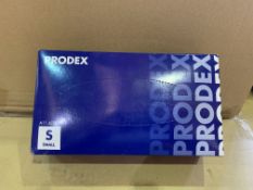 10 X PACKS OF 100 PRODEX VINYL DISPOSABLE GLOVES POWDERED BLUE