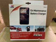 10 X BRAND NEW BOXED AUTOCARE 12V MAINTENANCE BATTERY CHARGERS