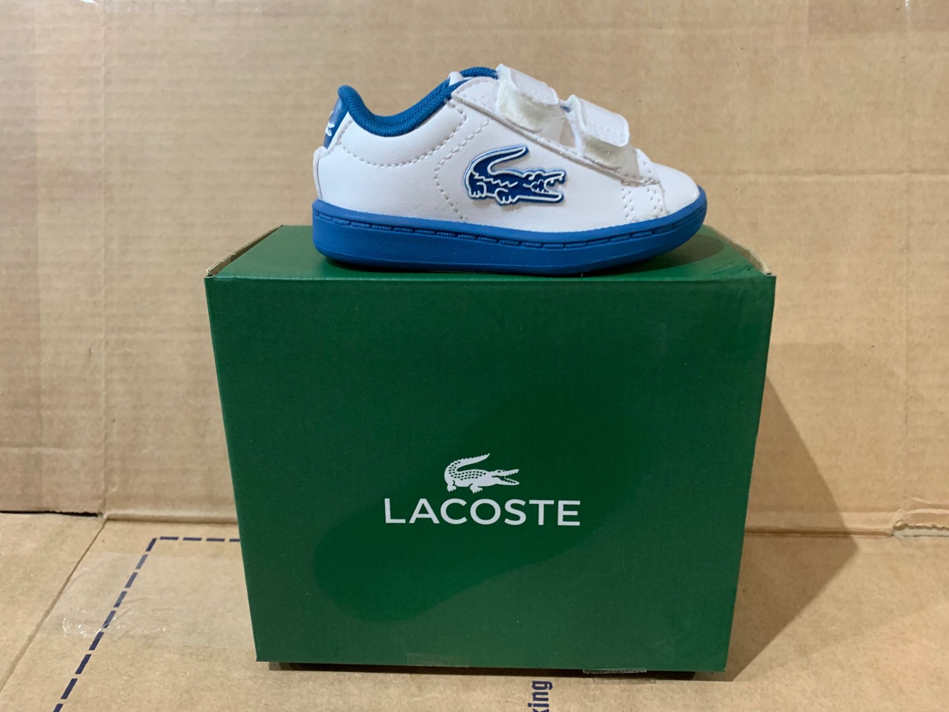 4 X NEW & BOXED LACOSTE DO040 TRAINERS SIZE INFANT 3