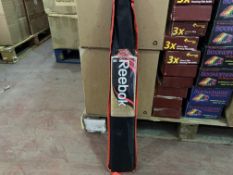 BRAND NEW REEBOK PROFESSIONAL CRICKET BAT WITH CARRY CASE RRP £100