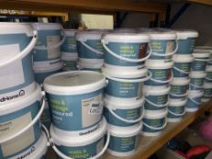 20 X VARIOUS GOODHOME PAINT TUBS IN VARIOUS SIZES AND COLOURS