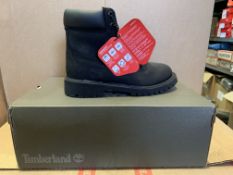 (NO VAT) 3 X BRAND NEW TIMBERLANDS BLACK NUBUCK BOOTS SIZE UK3