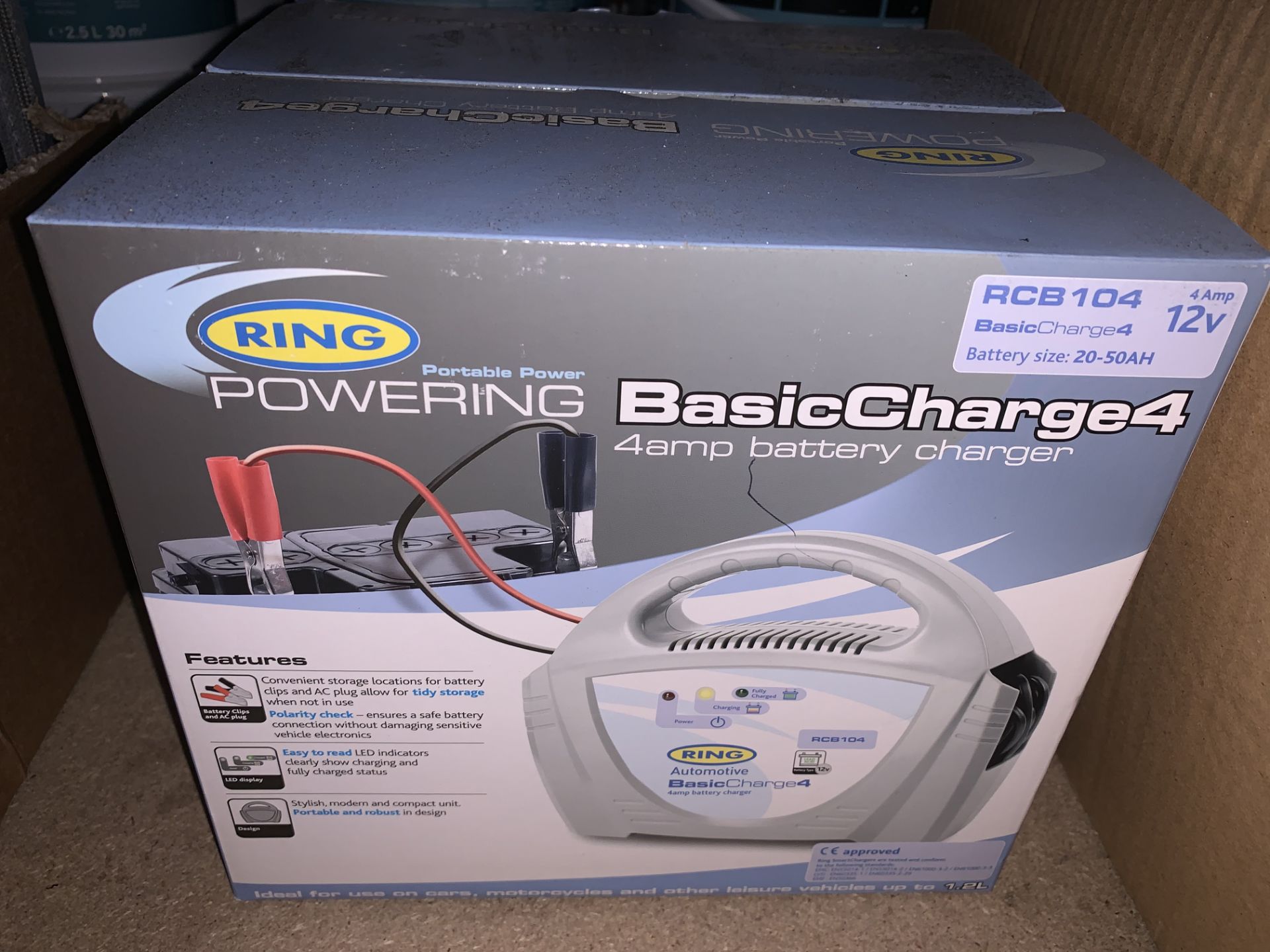 3 X BRAND NEW RING POWERING 4 AMP BATTERY CHARGERS