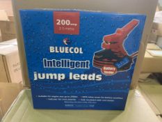 10 X BRAND NEW BLUECOL INTELLIGENT JUMP LEADS 200 AMP 2.5M