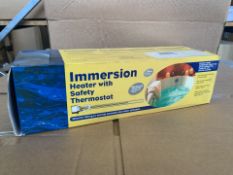 3 X BRAND NEW IMMERSION HEATERS WITH SAFETY THERMOSTAT (1191/20)