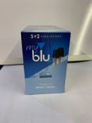 60 X PACKS OF 2 MY BLU LIQUID PODS 9MG MINT CHILL(1514/20)