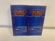 120 X BRAND NEW PACKS OF 12 SECRET WATERS SUPER COMBINATION MIXED EXPERIENCES CONDOMS (1563/20)