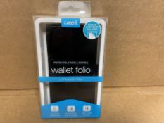 100 X BRAND NEW CASE IT WALLET FOLIO CASE FOR IPHONE 6.5 INCH 2018 (852/20)