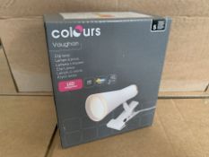 21 X BRAND NEW COLOURS VAUGHAN CLIP LIGHTS (1429/20)