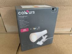 21 X BRAND NEW COLOURS VAUGHAN CLIP LIGHTS (1424/20)