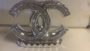 LARGE DESGINER INSPIRED BLING SILVER ORNAMENT, FEW MARKS AS PER PICTURE