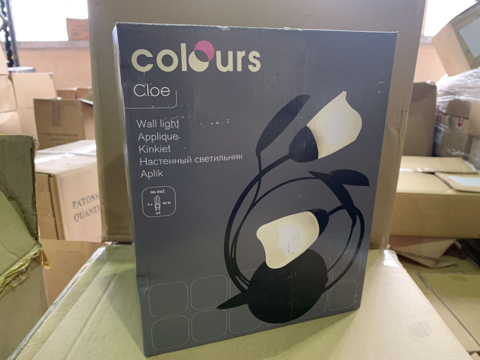 7 X BRAND NEW COLOURS CLOE WALL LIGHTS (570/27)