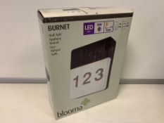 9 X NEW BOXED BLOOMA BURNET OUTDOOR LED WALL LIGHTS