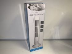 10 X NEW BOXED LARGE USB TOWER FAN. 2 X SPEEDS, USB POWERED. RRP £19.99 EACH