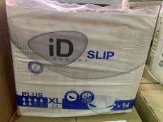 24 X BRAND NEW PACKS OF 14 ID SLIP EXPERT PLUS XL PADS IN 6 BOXES (577/27