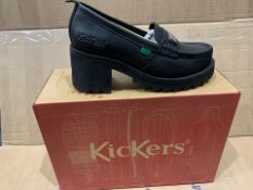 2 X NEW & BOXED KICKERS KLIO LOAFER SHOES UA571 SIZE 3 (610/27)