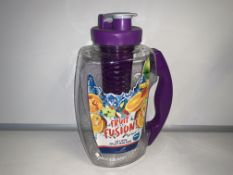 10 X NEW AQUA FRUIT FUSION INFUSER JUGS. 1.8L. COLOURS MAY VARY