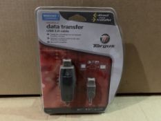 APPROX 50 X BRAND NEW TARGUS MOBILE DATA TRANSFER USB 2.0 CABLES (A)