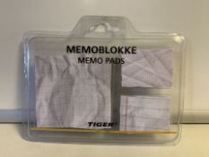 180 PACKS OF BRAND NEW MEMOBLOKKE MEMO PADS IN 3 BOXES (410/27)