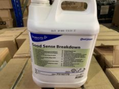 24 X BRAND NEW 5L TUBS OF DIVERSEY CARE GOOD SENSE BREAKDOWN