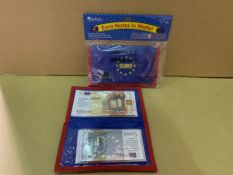 48 X BRAND NEW LEARNING RESOURCES WALLETS WITH EURO NOTES