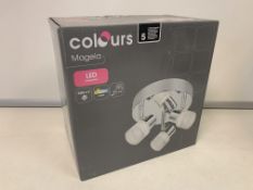 8 X NEW BOXED COLOURS MAGELA LED CEILING LIGHTS
