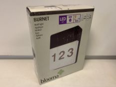 9 X NEW BOXED BLOOMA BURNET OUTDOOR LED WALL LIGHTS