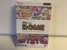 40 X BRAND NEW WHEN IN ROME THE TRAVEL TRIVIA GAME WHERE REAL PEOPLE ASK THE QUESTIONS (1076/27)
