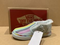 (NO VAT) 6 X BRAND NEW VANS RAINBOW TRAINERS SIZE i8