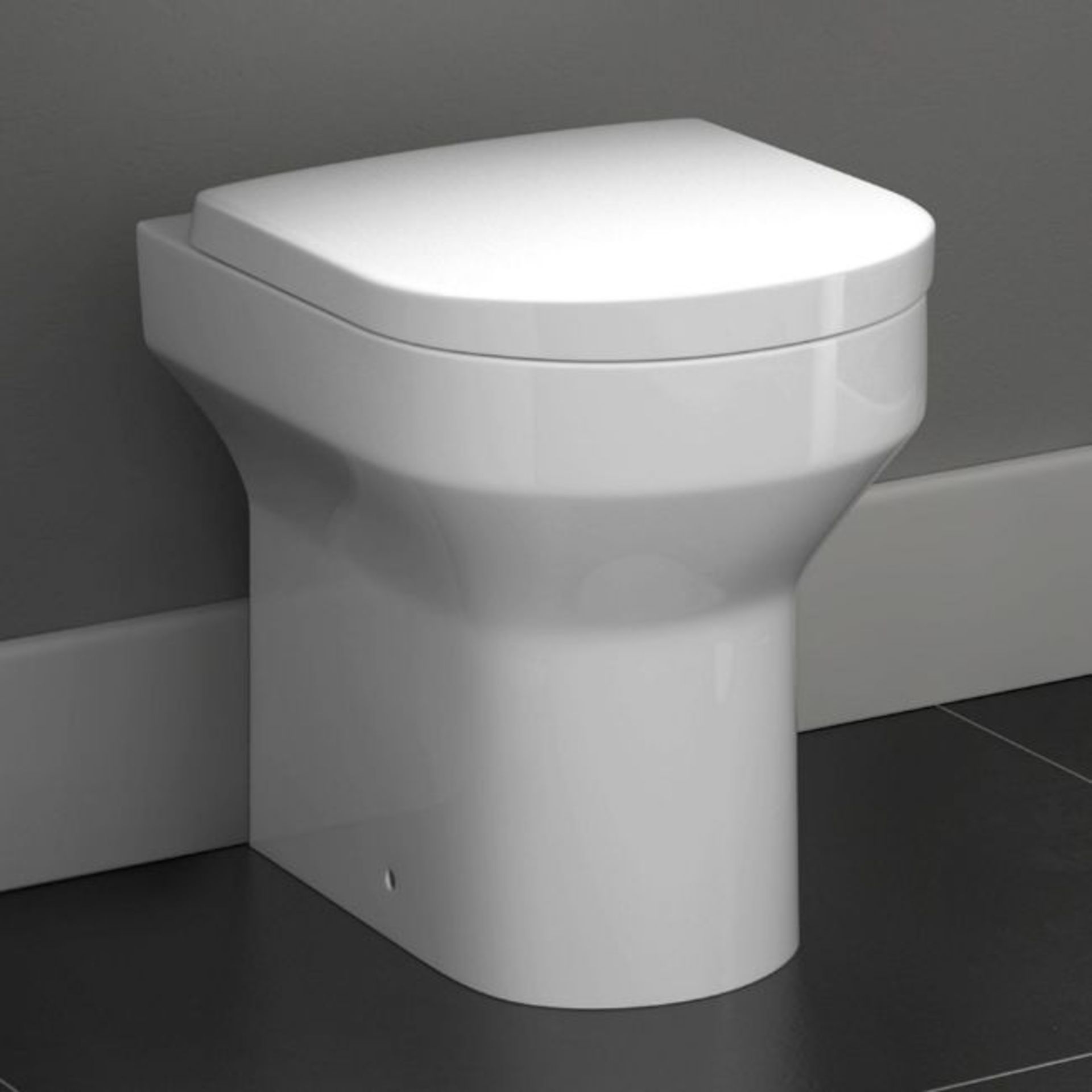 New Cesar III Back to Wall Toilet. Designed to be used with a concealed cistern Top mounted