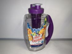 10 X NEW AQUA FRUIT FUSION INFUSER JUGS. 1.8L. COLOURS MAY VARY