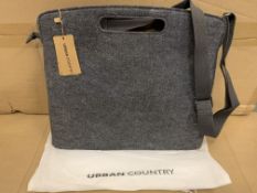 10 X BRAND NEW URBAN COUNTRY PIERCED HANDLE CARRY BAGS GREY RRP £41 EACH
