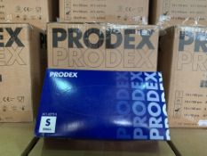 10 X PACKS OF 100 PRODEX VINYL DISPOSABLE GLOVES POWDERED BLUE