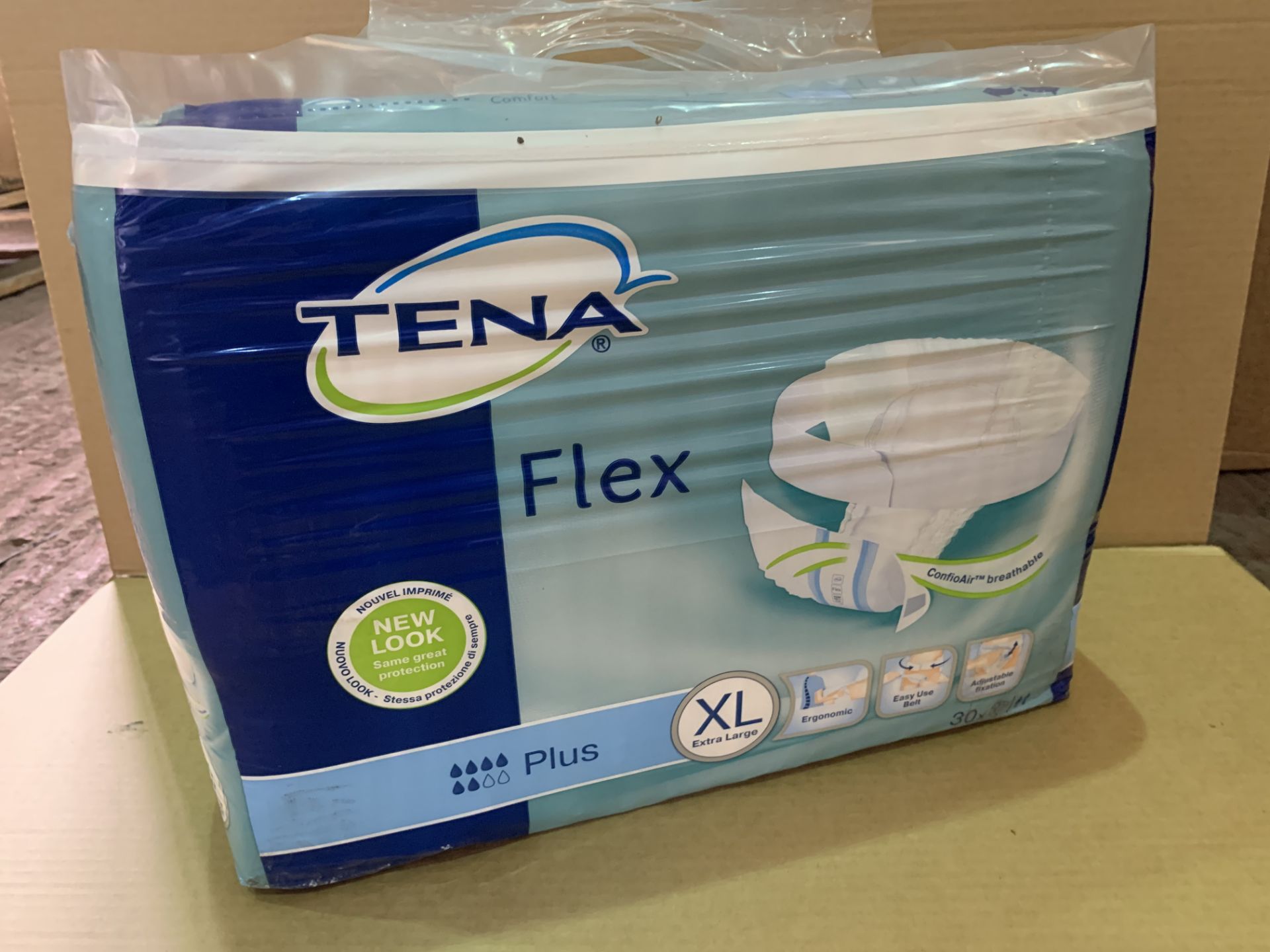 12 X BRAND NEW PACKS OF 30 TENA FLEX XL PADS IN 4 BOXES