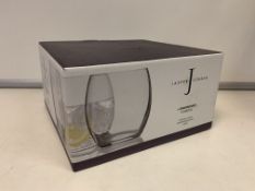 5 X NEW BOXED SETS OF 4 JASPER CONRAN DAVENPORT TUMBLERS. 530ML. CRYSTAL. DISHWASHER SAFE. PRICE