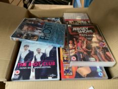 70 X VARIOUS DVDS INCLUDING THE RIOT CLUB, JERSEY SHORE, FIREMAN SAM, THE OC ETC