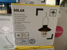 8 X NEW BOXED SOLAR LED LANTERNS