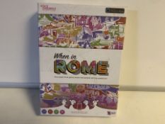 40 X BRAND NEW WHEN IN ROME THE TRAVEL TRIVIA GAME WHERE REAL PEOPLE ASK THE QUESTIONS (1075/27)