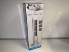 10 X NEW BOXED LARGE USB TOWER FAN. 2 X SPEEDS, USB POWERED. RRP £19.99 EACH