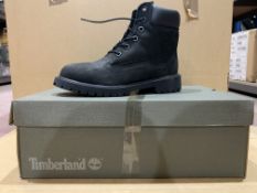 (NO VAT) 2 X BRAND NEW TIMBERLANDS BLACK NUBUCK BOOTS SIZE 3