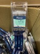 20 x NEW PACKS OF 3 HARRIS PAINT BRUSHES FOR ALL PAINTS & VARNISHES